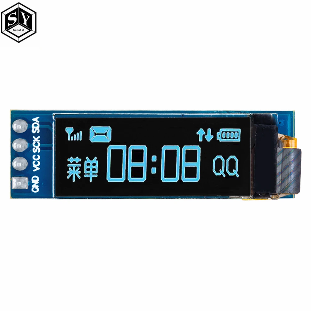 Display Module LCD Display Module OLED Display Module LED Display 1PCS 0.91 inch OLED module 0.91" white blue OLED 128X32 LCD LED Display module 0.91" IIC Communicate
