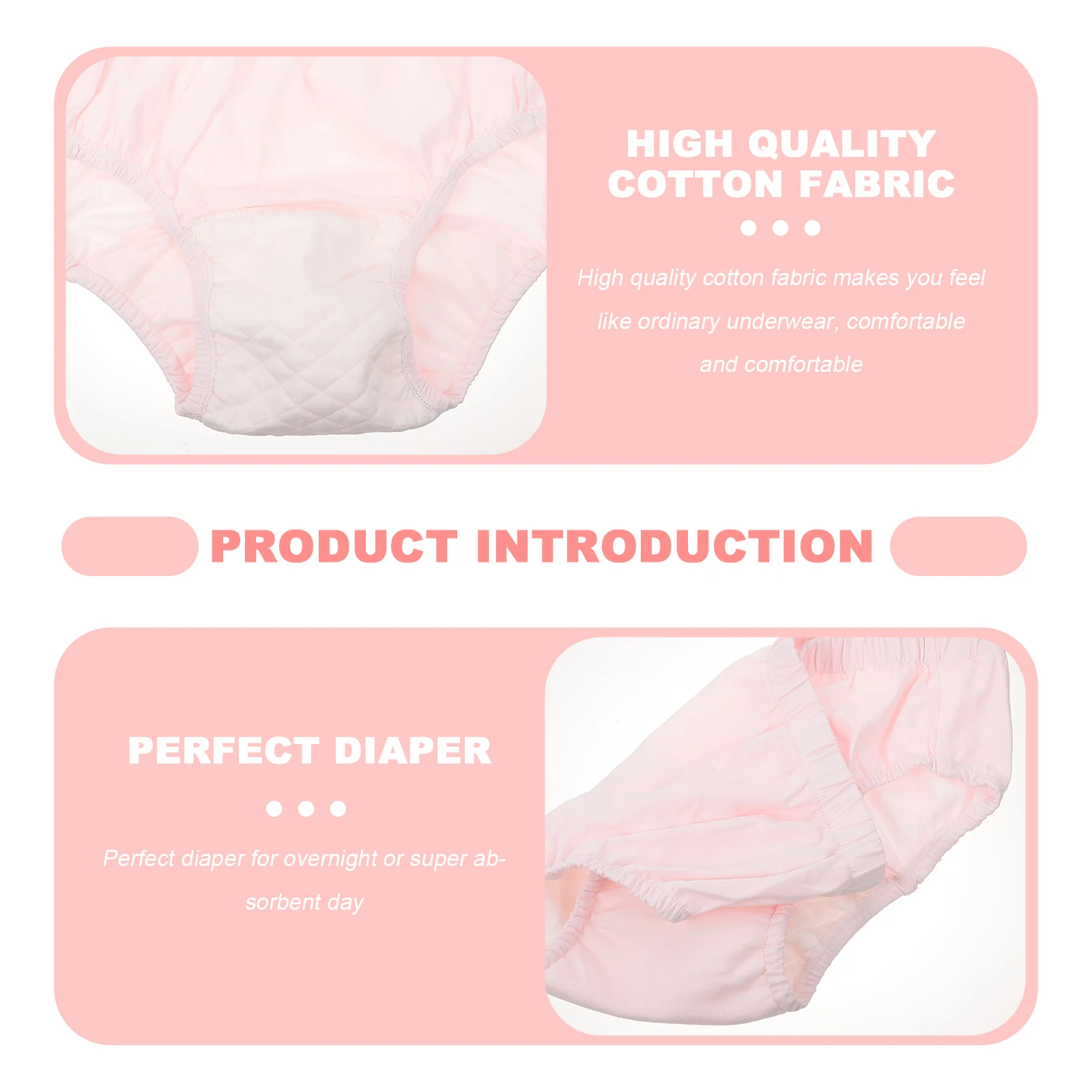 Reusable Diapers 1pc Adult Diaper Incontinence Pants Washable Reusable Uroclepsia Diaper Cloth Urinary Briefs Incontinence For Elderly