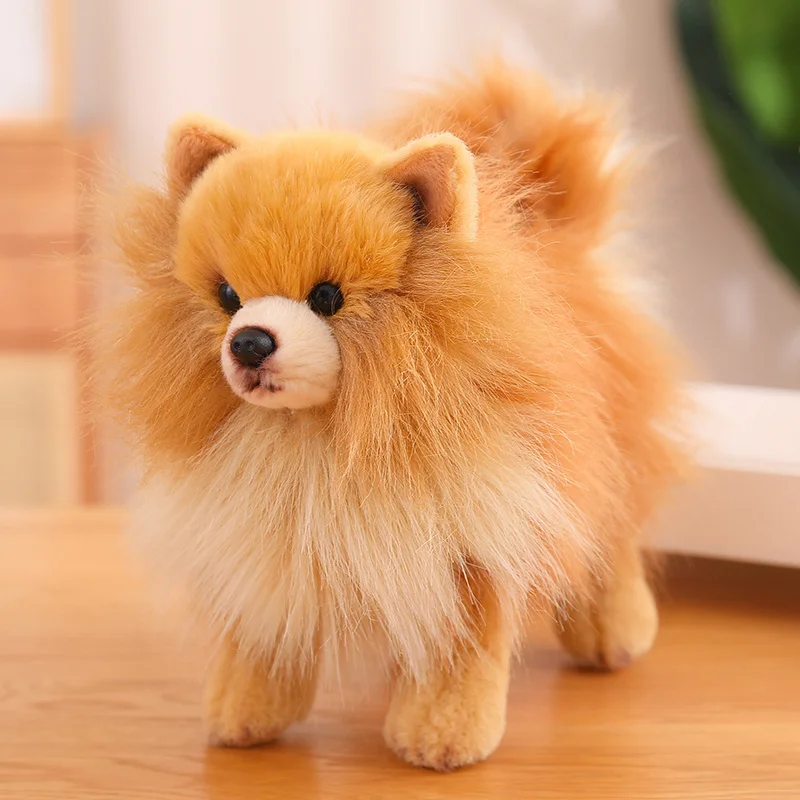 New 26CM Cute Plush Pomeranian Dog Real Life Plush Toy Stuffed Animals Soft Puppy Pet Doll Children Kids Girls Lovely Gift 18 american doll hair short bobo wigs varies colorful remy hair 26cm head rainbow colour heat resistant fiber doll accessories