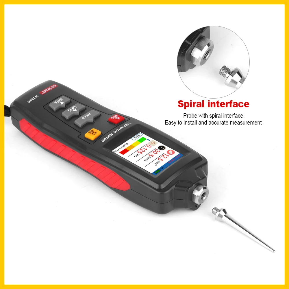 Wintact Industrial Digital Vibration Meter Vibration Analyzer Precision Vibration Measurement Device Handheld 3