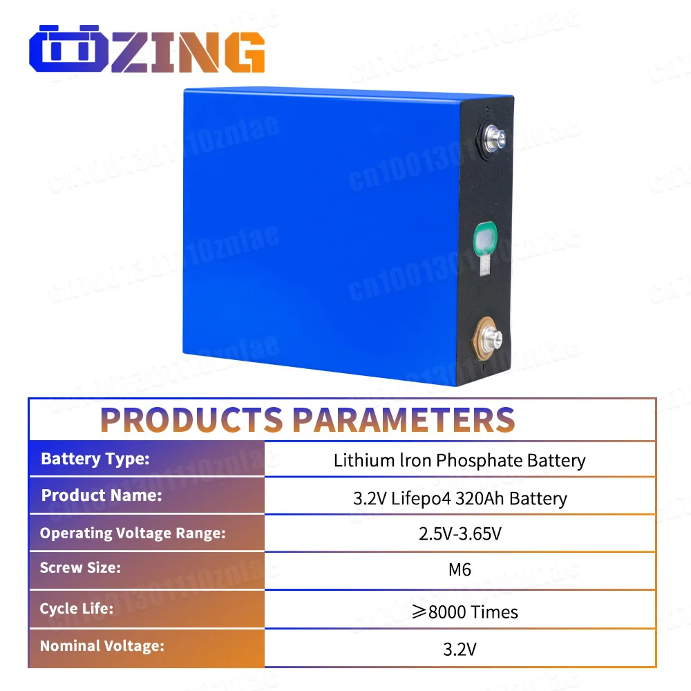 Batteria LiFePO4 3.2V 320Ah con 8000+ cicli di carica, disponibile in UE, per fai da te 12V 48V 72V 96V, camper, veicoli elettrici, campeggio, auto, barche, sistemi solari e accumulo energetico domestico - Image 3