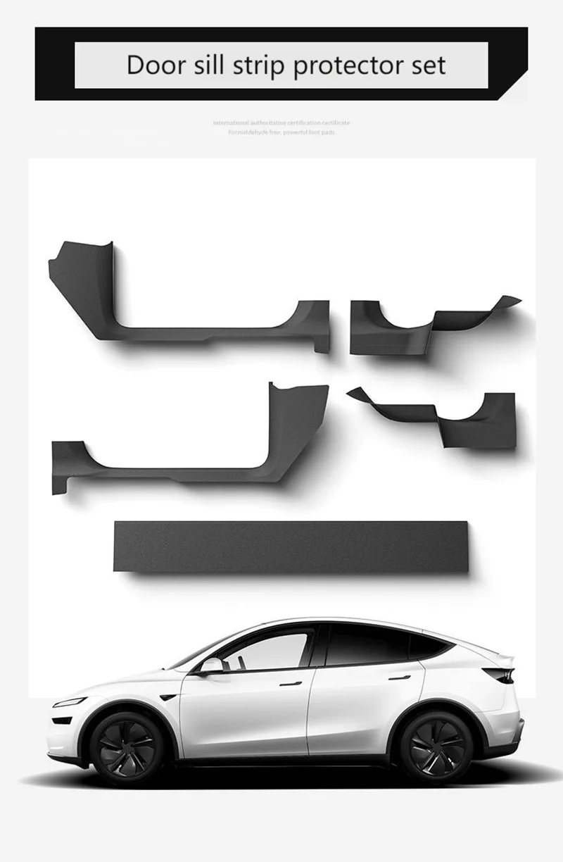 For New Tesla Model Y Juniper 2025 Door Sill Strip Guard Car Accessories Front R