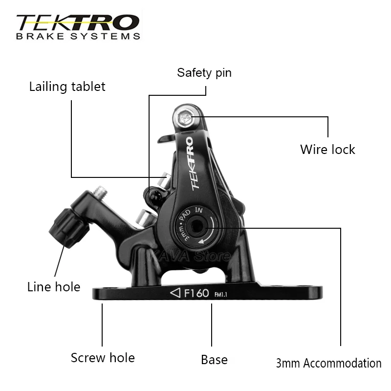 Tektro MD-C550ロードバイクディスクブレーキ160/140