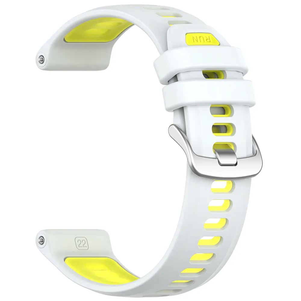 Official Silicone Watch Band Two-tone Sport Bracelet Wristband Strap Belt