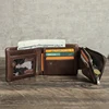 CONTACT'S Genuine Leather Men Wallet Small RFID Casual Trifold Short Wallets Zipper Coin Pocket Male Card Holder Purse 2