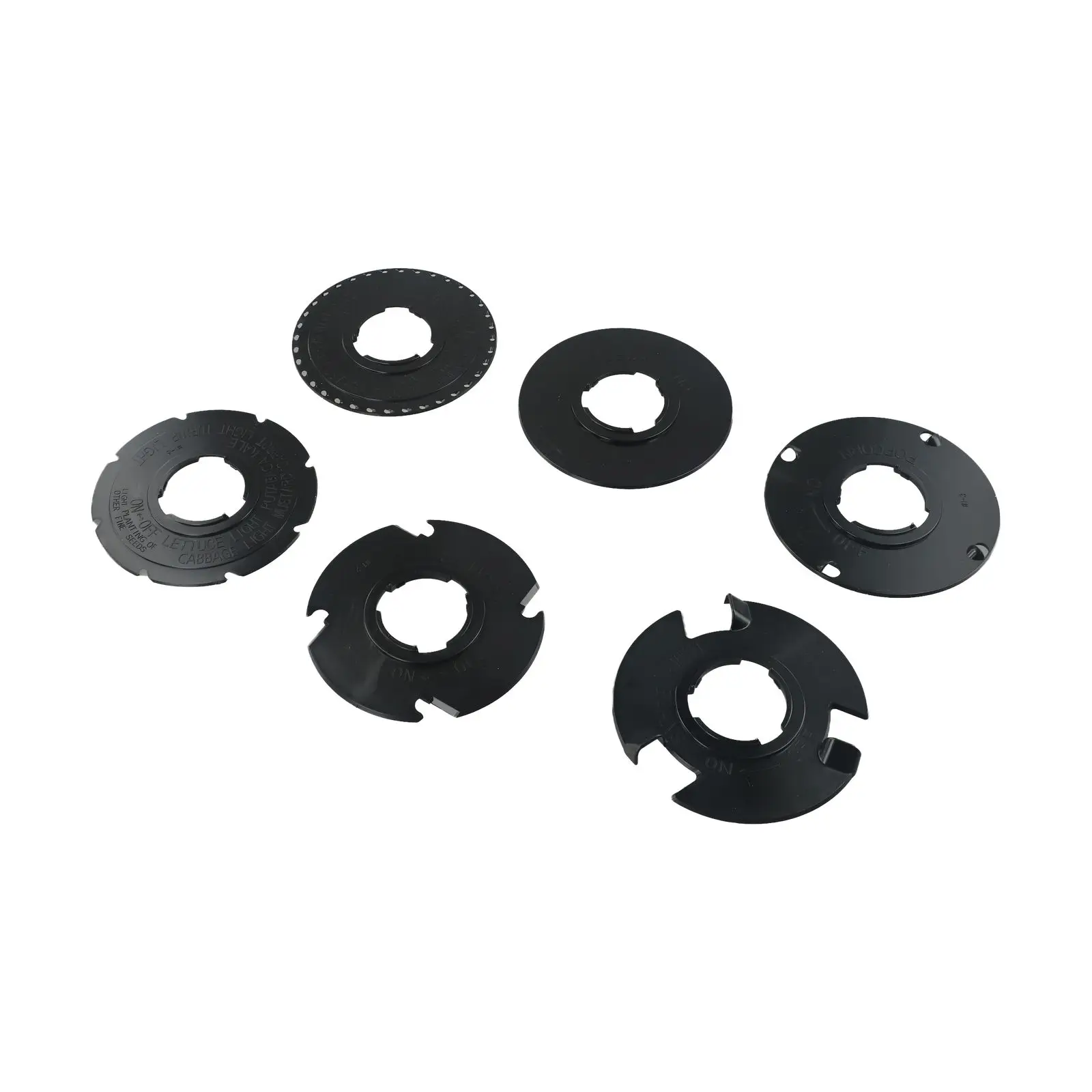 6PCS Plant Plates Set Replacement For EarthWay 1001-B Garden Sower Plants Radish Carrot Beans Beets Sweet Corns Plate Parts