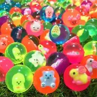 10Pcs ​Doll Bouncing Rubber Balls Toy Children's Fun Elastic Ball Indoor Play Toys Boys And Girls' Sports Toys Birthday Gift 1