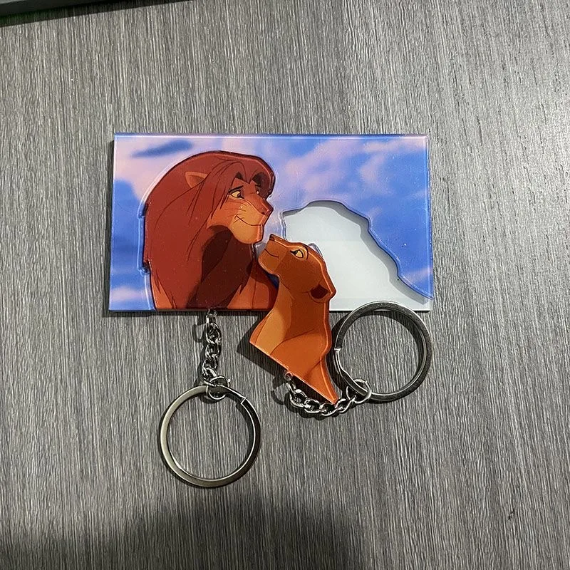 Lion King Key Holder House Wall Cute Couple Keychain Hanger Keys For Perfect Gift Matching Together Key Holder Ring Room Decor 5