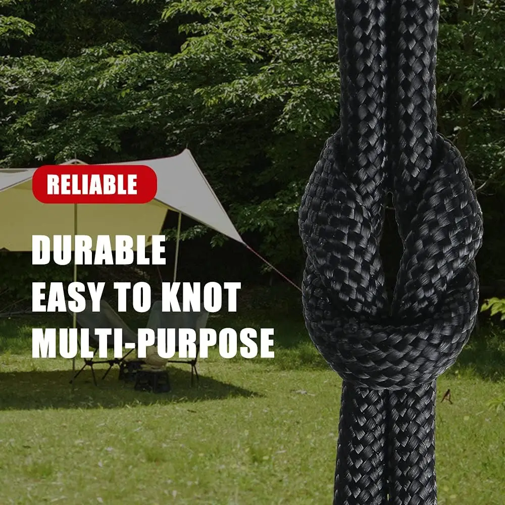 This 9-Core 650lb Paracord is a durable and versatile rope designed for outdoor, tactical, and DIY applications. Made with nine inner strands, it offers exceptional strength and flexibility, handling up to 650 pounds of tension. The 4mm diameter provides 2