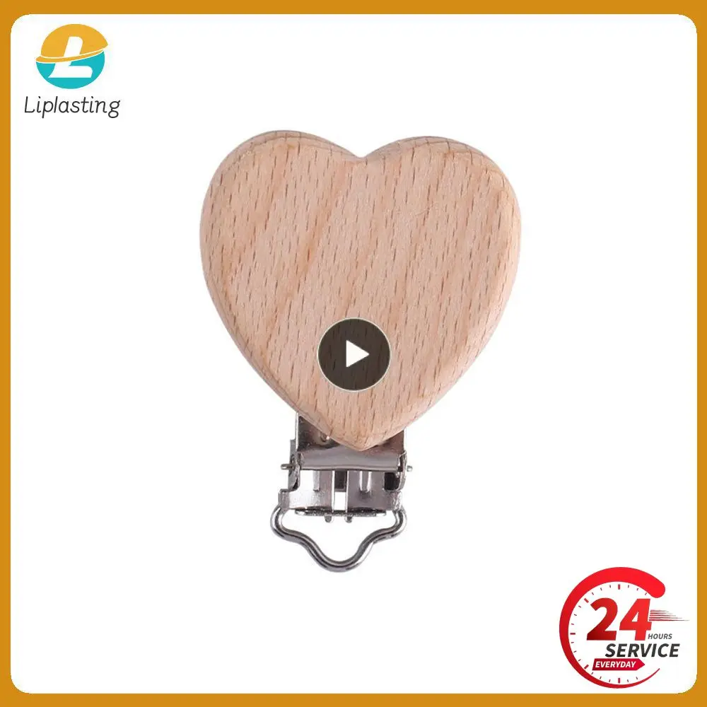 Speenkoord Clip Per Ciuccio Per Dentizione Clip Per Ciuccio In Legno Di Faggio Per Cartoni Animati Accessori Per Porta Ciuccio Di Sicurezza Attache Te