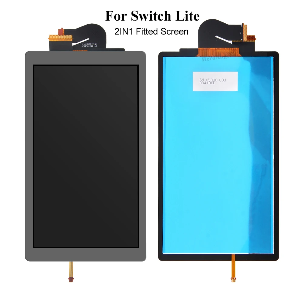 Full-Fitted 2 IN 1 Screen Assembly Digitizer Replacement LCD Screen Full Assembly for Nintendo Switch Lite Console