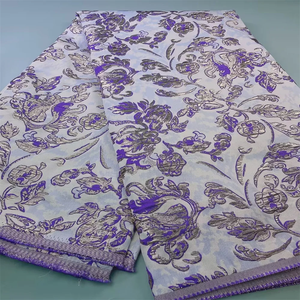 

SJ Lace African Gild Lace Fabric Brocade High Quality Nigerian French Jacquard Lace Fabric For Diy Sew Party Wedding jf13-20