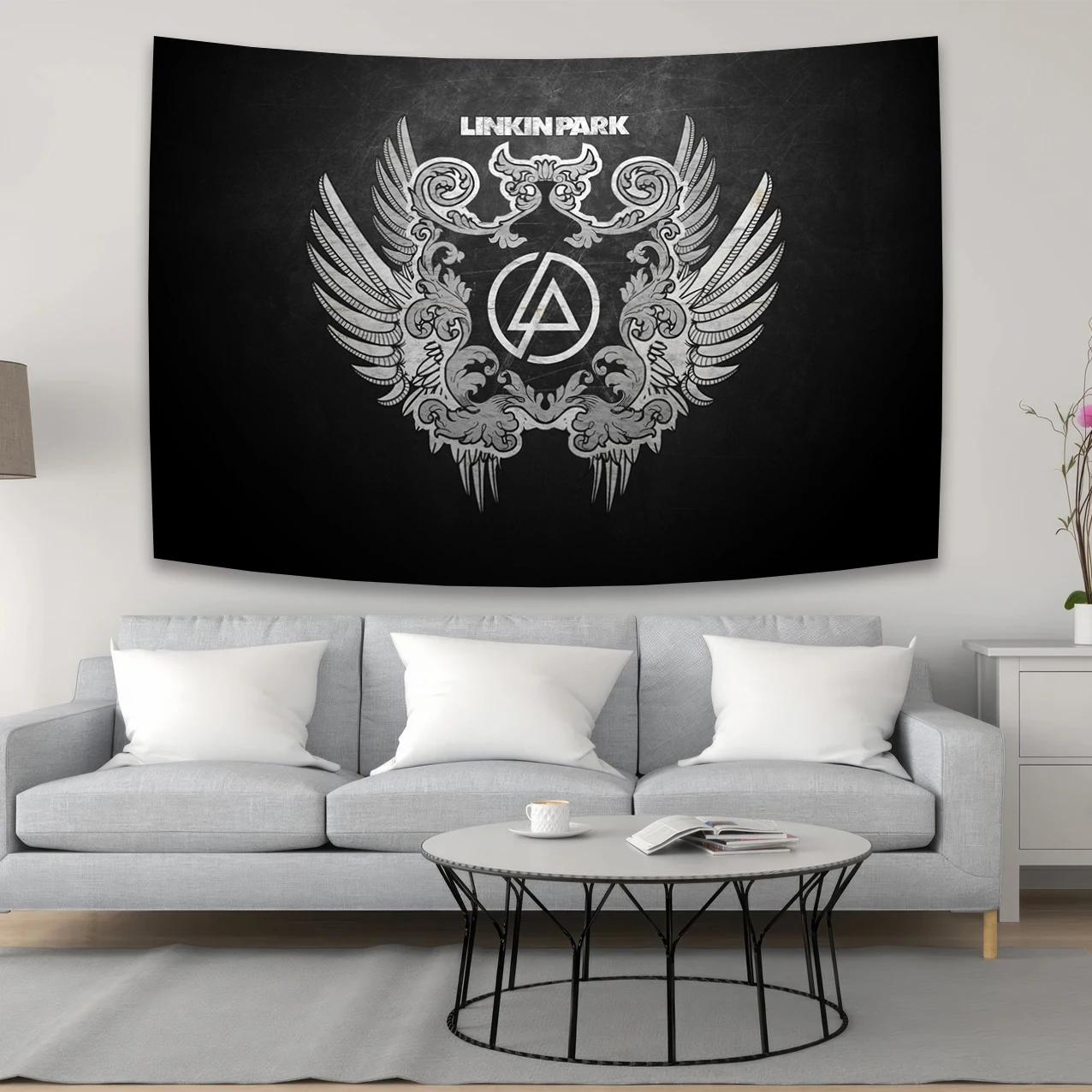 Rock Rap Tapestry Banner Flag Hippie Linkinparks Music Posters Wall Hanging Print Polyester Tapestry tapestry decorations