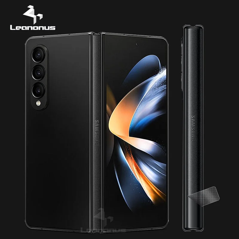 Plain Color Hinge Skin For Samsung Galaxy Z Fold 4 3 2 5g Side Protector Film Cover Transparent