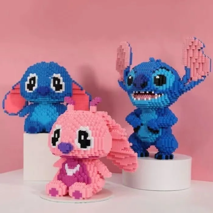 대형 스티치 빌딩 블록 조립 장난감, DIY 어린이 장난감 및 생일 선물 퍼즐, 3D 데스크탑 장식, 빠른 배송, 30cm