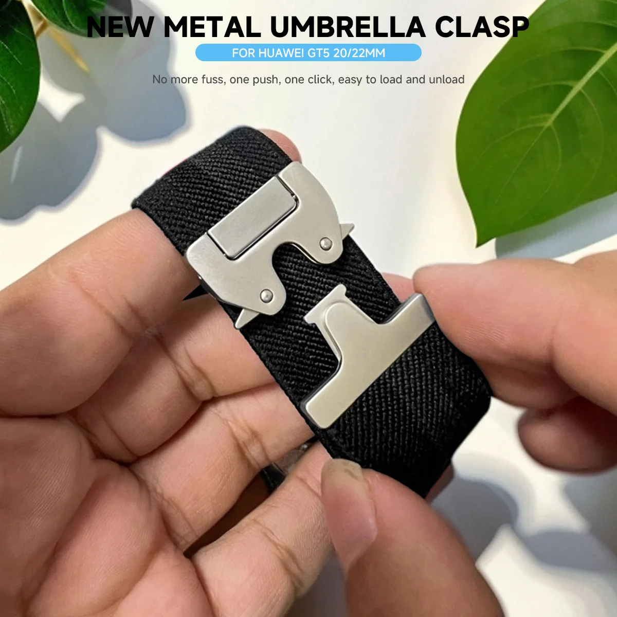 Versatile Elastic Nylon Watch Strap - 20mm/22mm