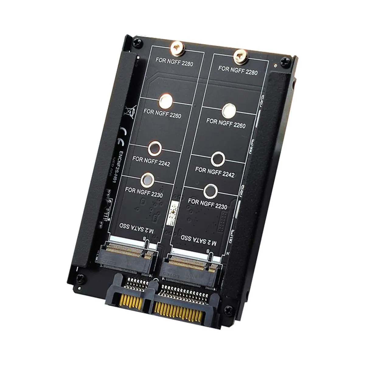 

Cablecc Dual jino Raid0 Span Bridge NGFF B + M Key M.2 SSD карта до 2,5 дюйма SATA комбинированный корпус для жесткого диска