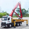 1:24 Model Toys Cement Pump Trucks Metal Diecast Sound Light Pull Back Doors Opened Engineering Vehicles Festival Gifts for Boys 6