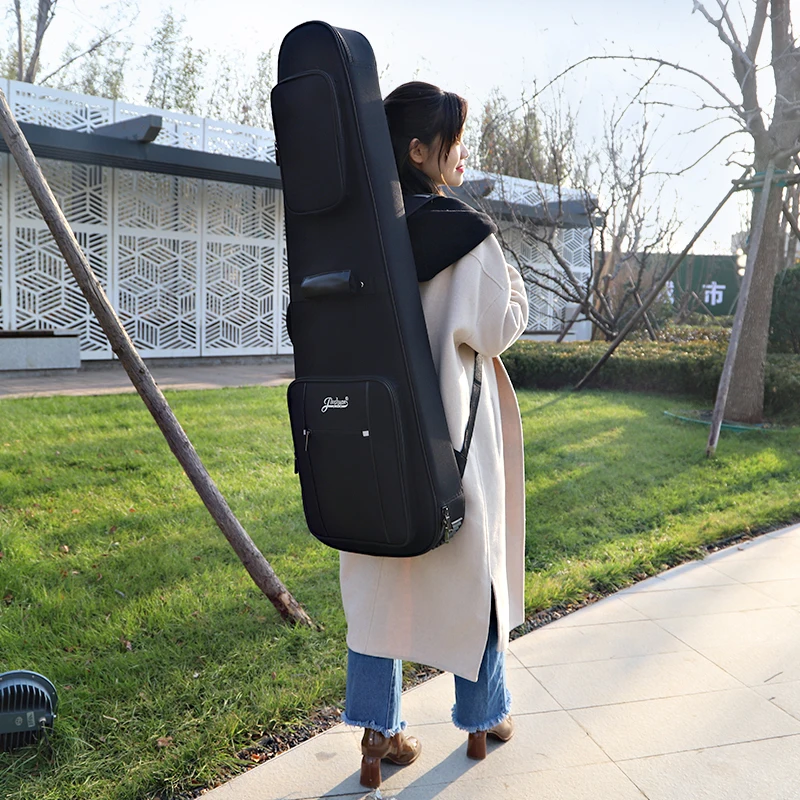 Electric Guitar Bag Case Thicken 23mm Waterproof 40 41 In Electric Bass Folk Balladry Acoustic Classical Backpack Carry Gig guitar bag electric bass bag