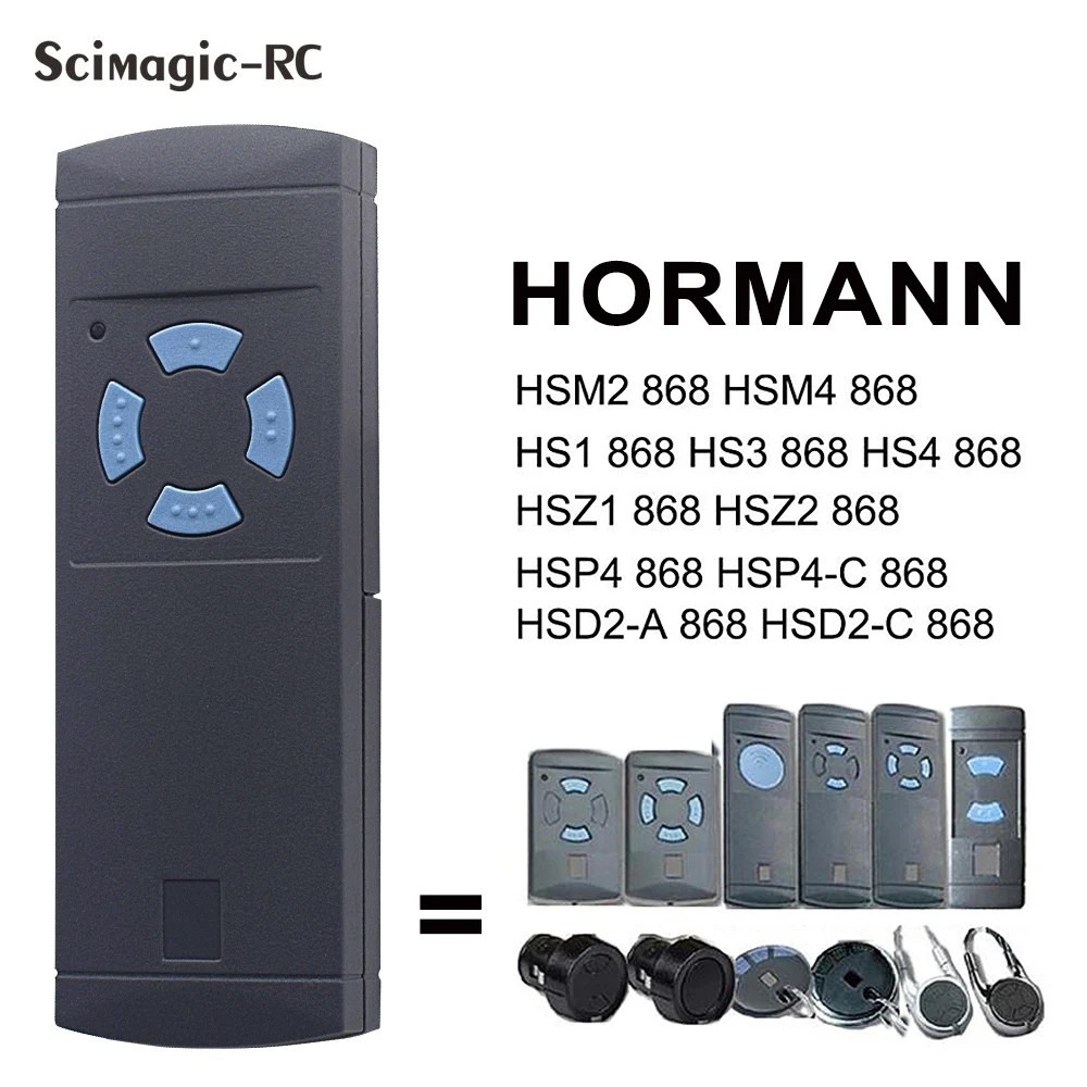 Handheld Transmitter 868 MHz for Hörmann Remote Control HSM 4 HS 4 HSP HSD  HSZ H