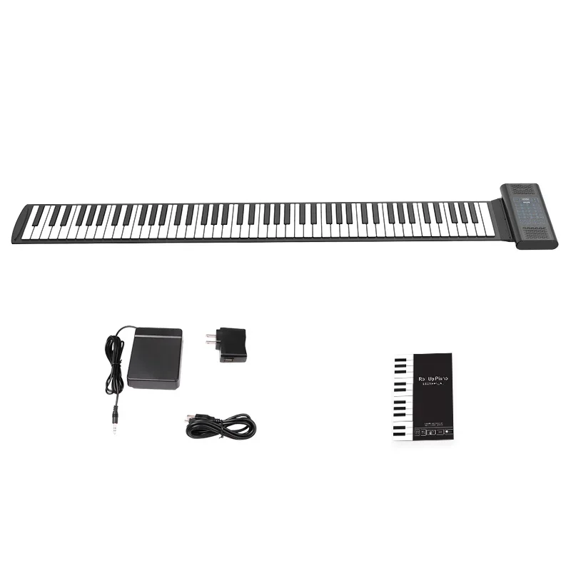 Mini Portable For Gifts Piano Hot Sale Portable Roll Up Piano E-Portable 88 Keys Hand Roll Folding Soft Electron Organ