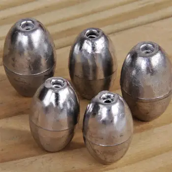 낚시 리드 무게추 내마모성 올리브 모양 리드, 내구성 낚시 싱커 회전 커넥터, 담수 교체, 100 개