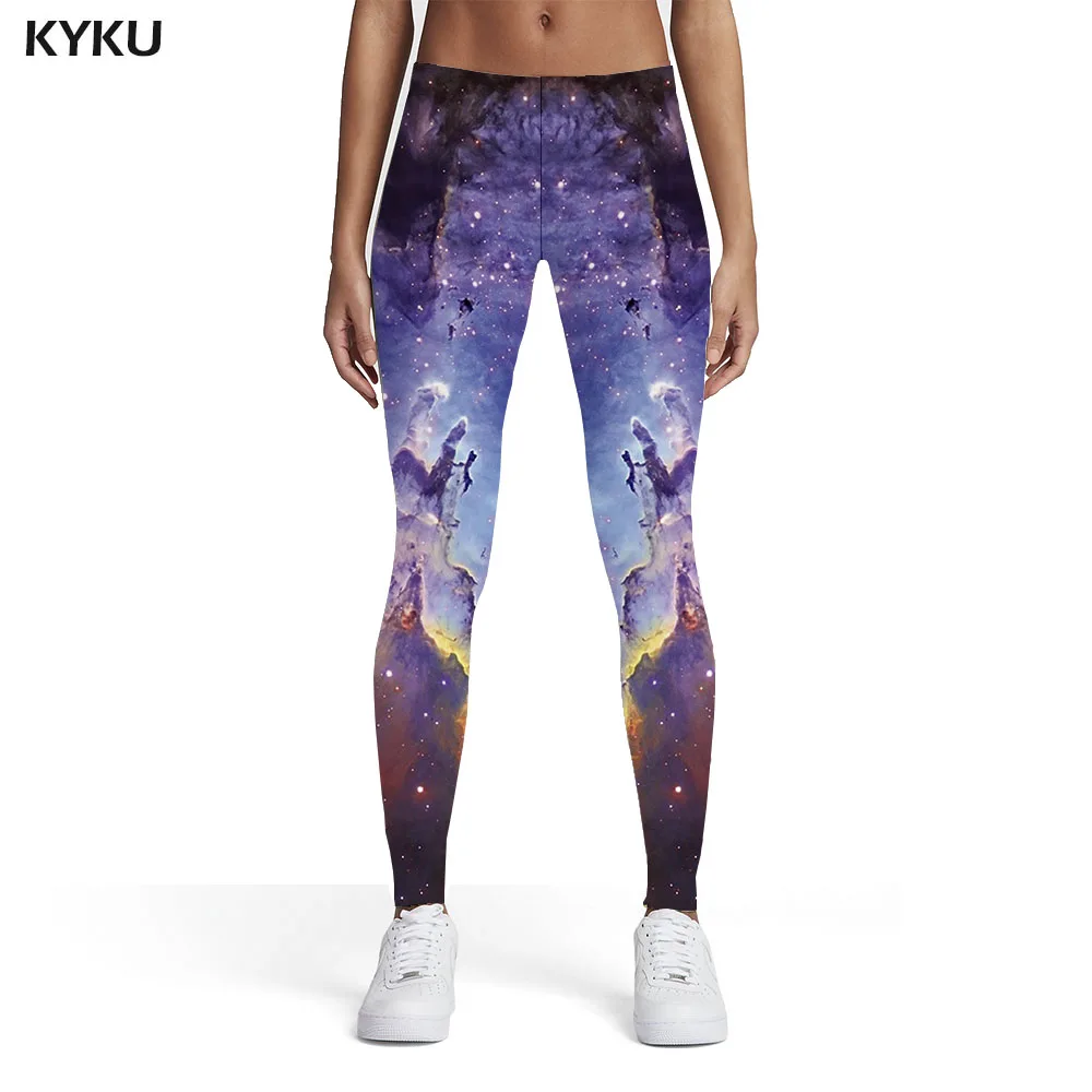 KYKU Galaxy Leggings Women Nebula 3d 