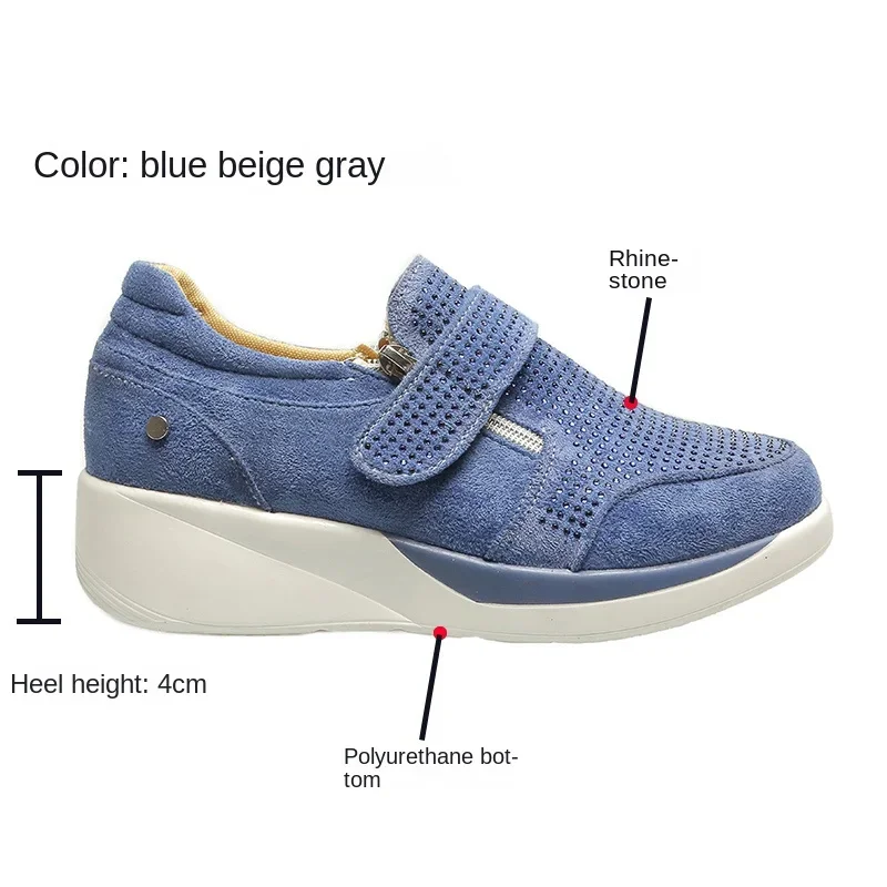 Wedge Heel Women Sport Sneaker Cheap Athletic Shoes Platform Tennis Female Running Loafers Sports Casual Comfortable Slip-on 43