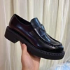 Shoes For Women 2022 Autumn New Loafers Leather Design Round Head Chunky Soled Women's Shoes High Heel Casual Single Shoes 35-41 1
