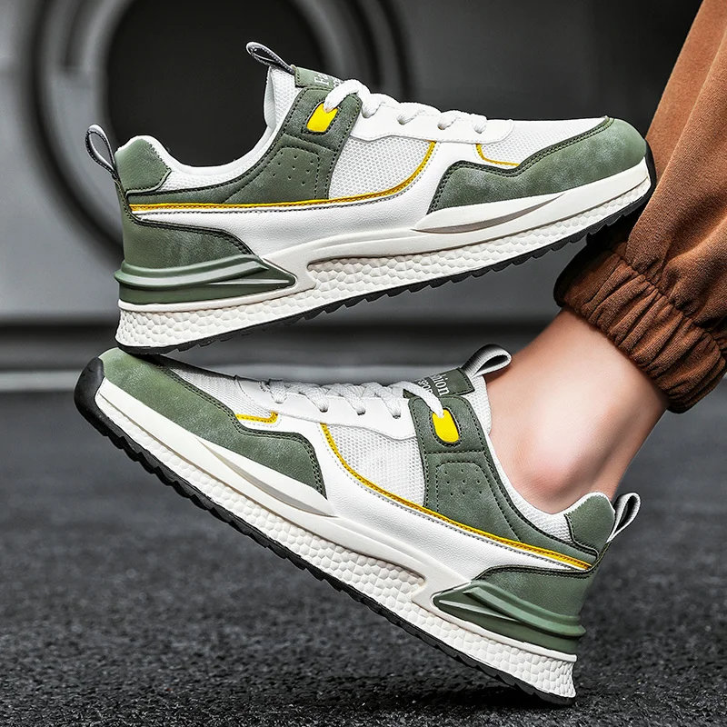 Men's Trainers Lightweight Sports Running Walking Shoes Non-Slip for Indoor Outdoor Man Breathable Work Trainers_voghion.com