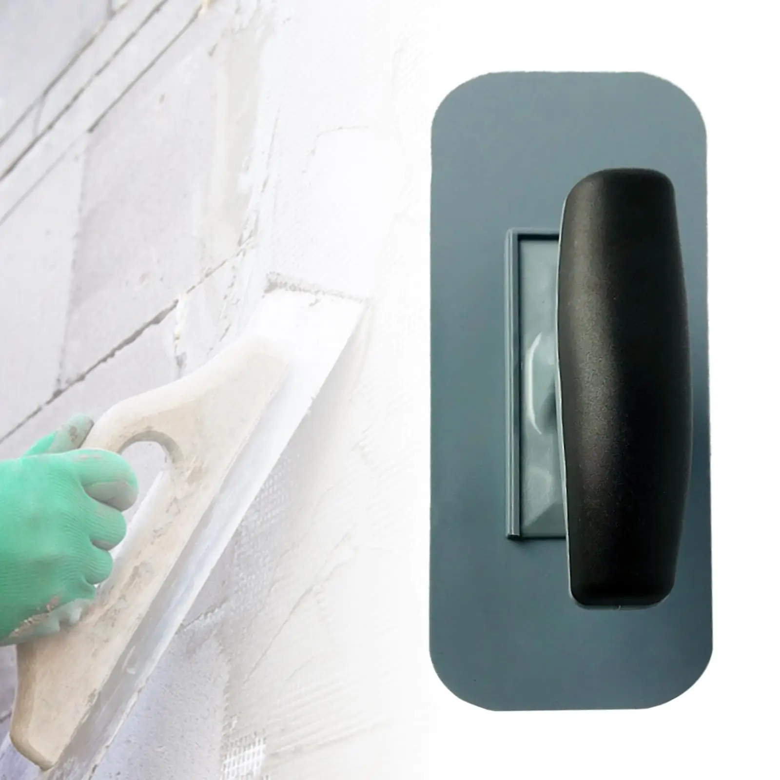 Finishing Trowel with Handle Scraping Cement Concrete Trowel for Stucco Plasterboard Tile Flooring Concrete Lining