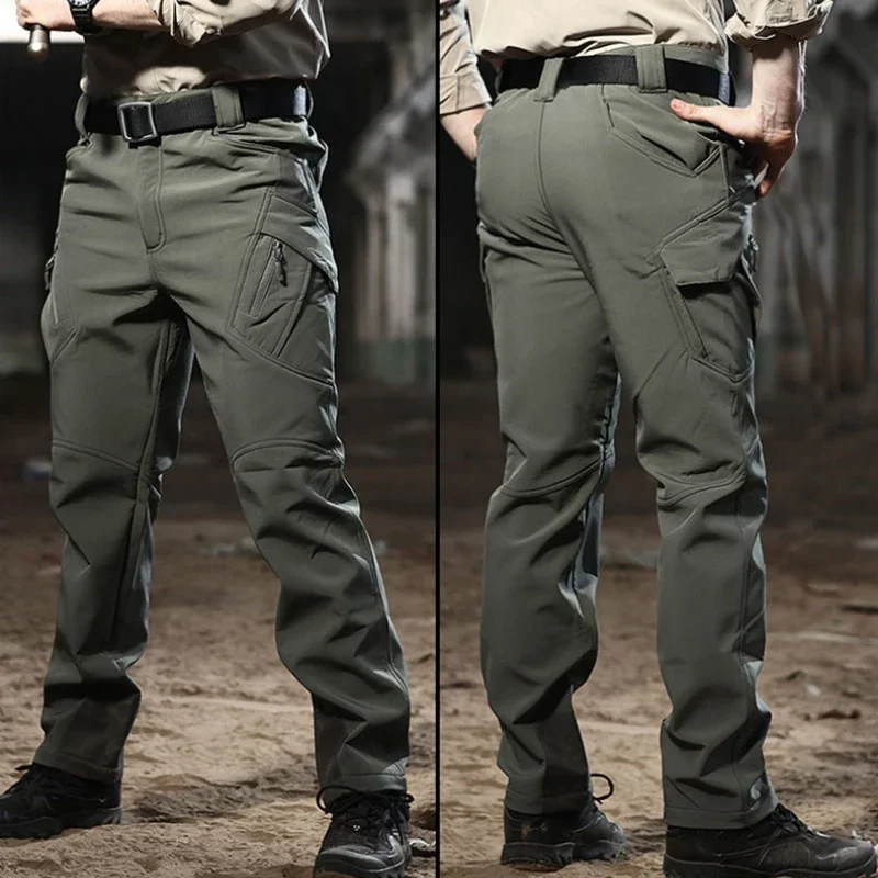 

IX9 Autumn and Winter Pants Heat Reflection Tactical Soft Shell Pants Waterproof Warm Outdoor Hunting Pants