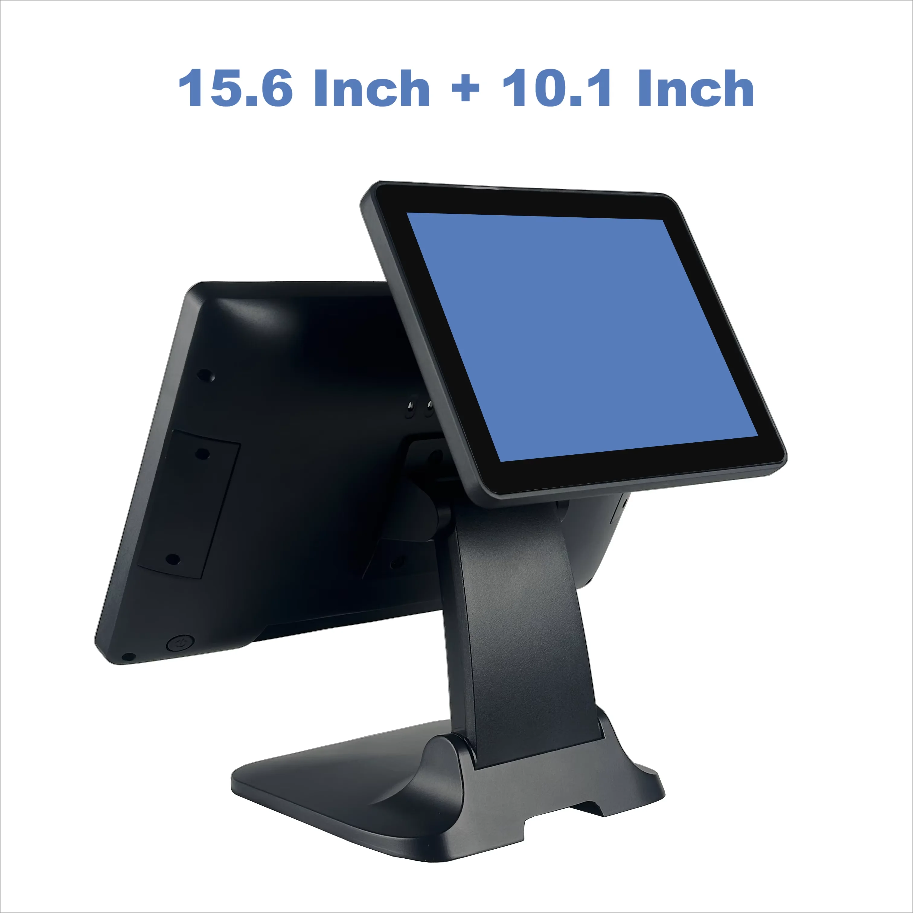 15.6 Inch Windows POS Touch Screen Cash Register With I5 Gen4 8G 128G Foldable Stand Rich Interfaces Monitor Digital LED Display