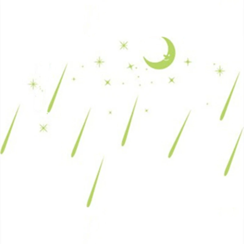 Creative Luminous Wall Stickers Meteor Showers Glow in the Dark Stars Sky For Home Bedroom Living Room Background Decorations