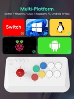 Data Frog Game Arcade Keyboard Wireless Controller for Street Fighter Retro Video Game Consoles Compatible with PC/Android/IOS - Image 2