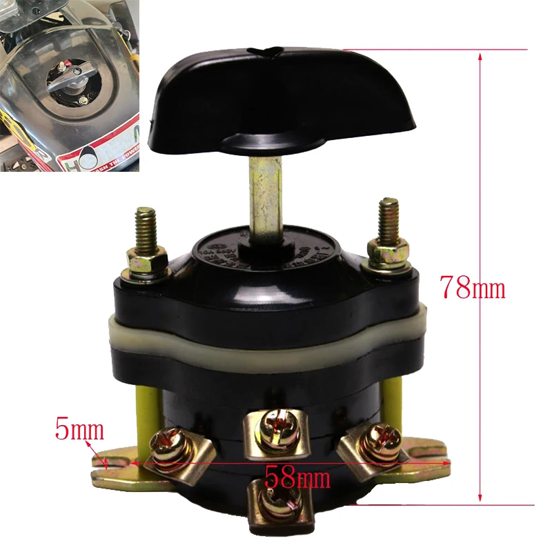 Brush Forward Reverse Switch Knob On/Off 12V/36V/48V for 500W 800W 1000W Motor Go kart Scooter ATV Quad 4 Wheeler Electric Motor Switch