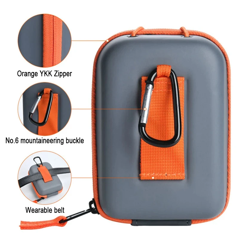Golf Bag Rangefinder Organizer Portable PU Laser Rangefinder Pouch Instrument Shockproof Portable Waist Packs