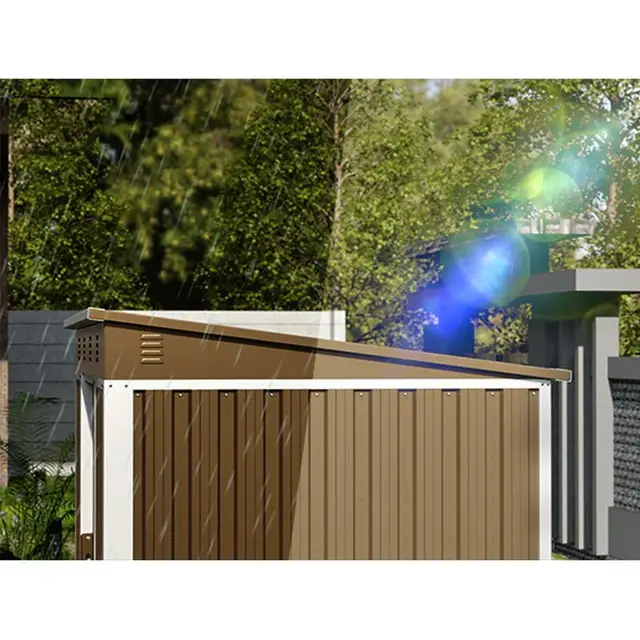 **Trou de nouveau produit :** "Nouveau hangar de rangement extérieur en acier 2023, grand hangar de jardin pour usage extérieur, 192 cm de large, 125 cm de profondeur, 185 cm 3