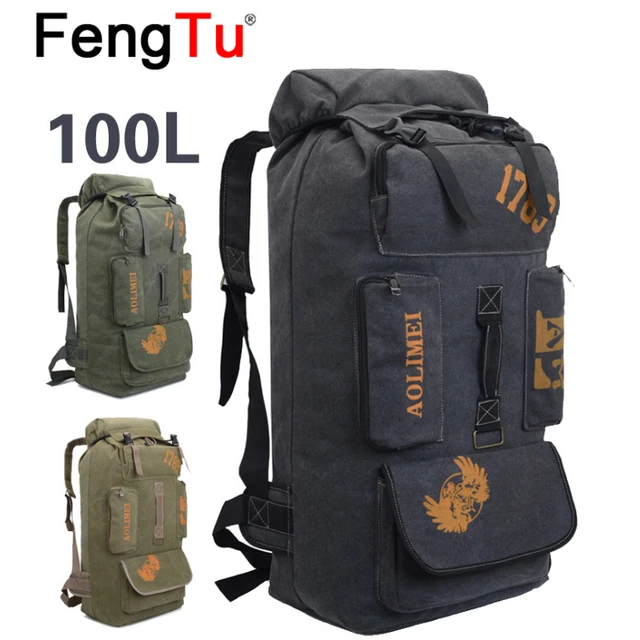 Canvas Fishing Tackle Backpack  Large Fishing Tackle Backpack - 70l Large  Capacity - Aliexpress