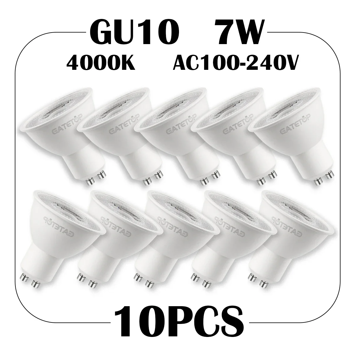 10pcs 38d 4000K