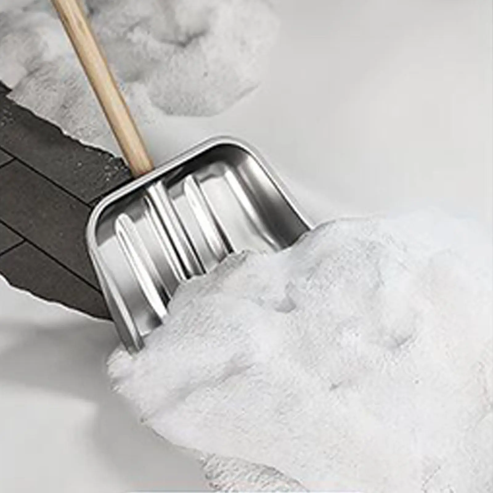 Outdoor Snow Shovels Head Stainless Steel Lightweight Replace for Cleaning Snow,