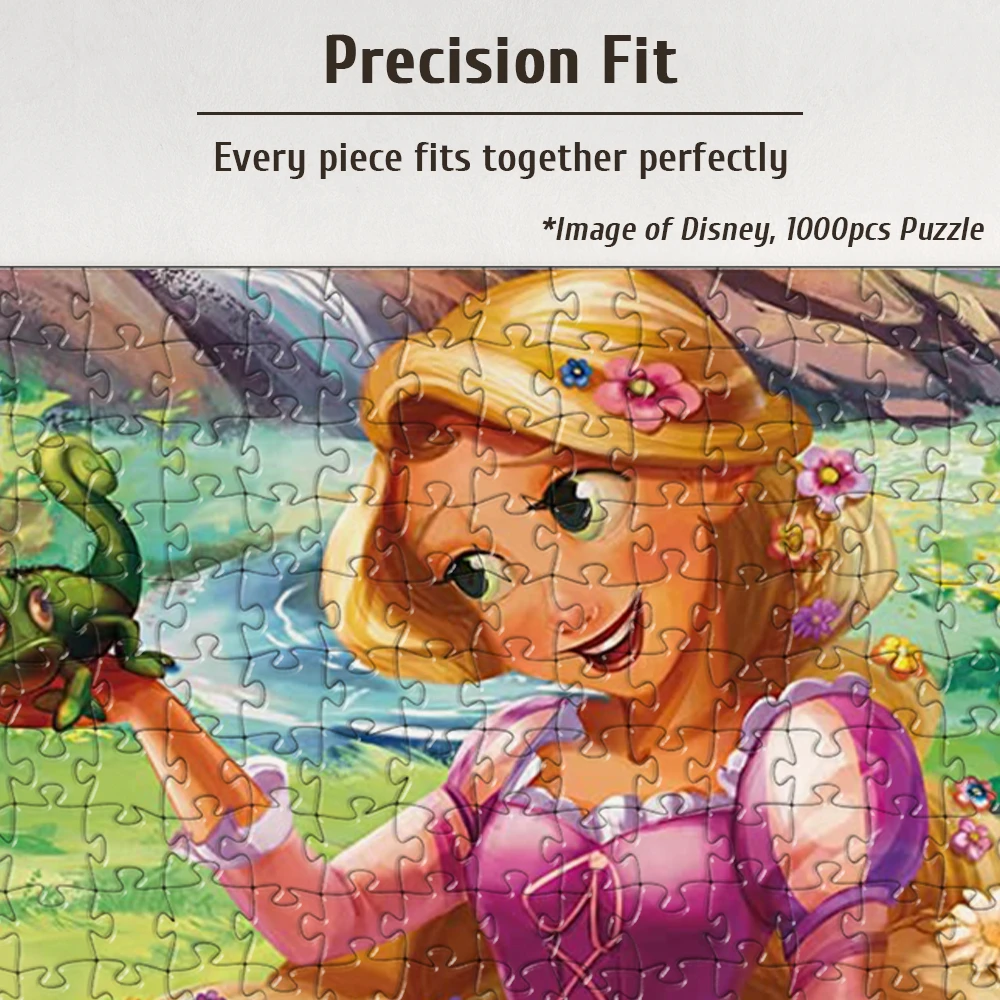 Disney princesa quebra-cabeça quebra-cabeças rapunzel e pascal jogos  puzzles disney amigos design exclusivo grande