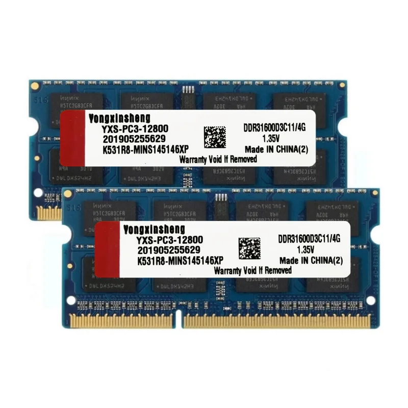 ddr3 ddr3l 8gb 4gb pc3 pc3l まとめ売り 8GB (2X 4GB) PC3L-12800S DDR3L 1600MHz 4GB RAM DDR3L PC3L-12800S
