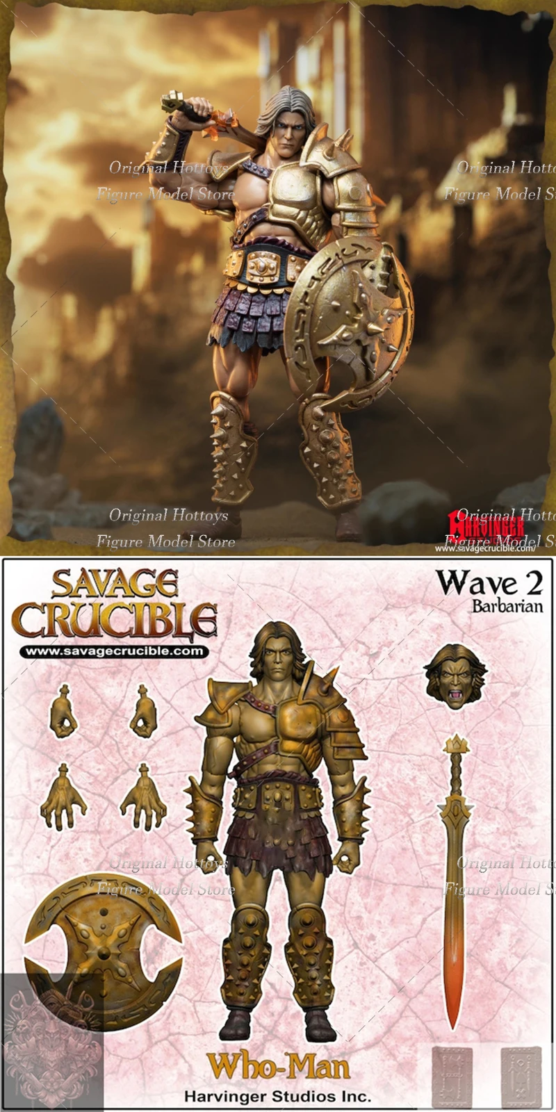Harbinger Studio 1/12 Scale Soldier Savage Crucible Wave 2
