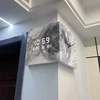New Living Room Double sided Wall Clock Creative two face Clock Wall Light Lunar Corner Clock No Hitting Kong Digital Clock 5