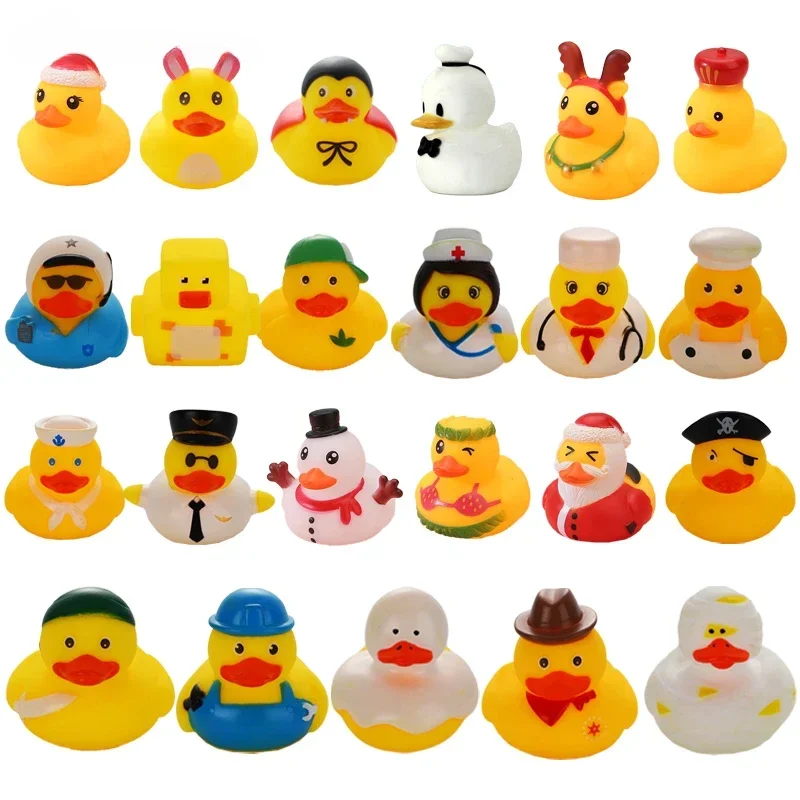 

Детские Игрушки для ванны, резиновые утки, милая маленькая Желтая утка со сжимаемым звуком, мягкая детская игрушка для бассейна, рождественские подарки для детей на день рождения