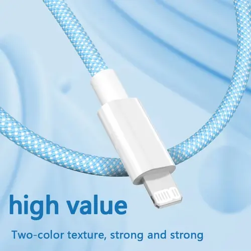 PD 20W USB C Cable For iPhone 14 13 12 11 Pro Max Xs 8 Plus iPad Wire 3A Fast Charging Cord Type C Data Cable for iPhone - Image 6