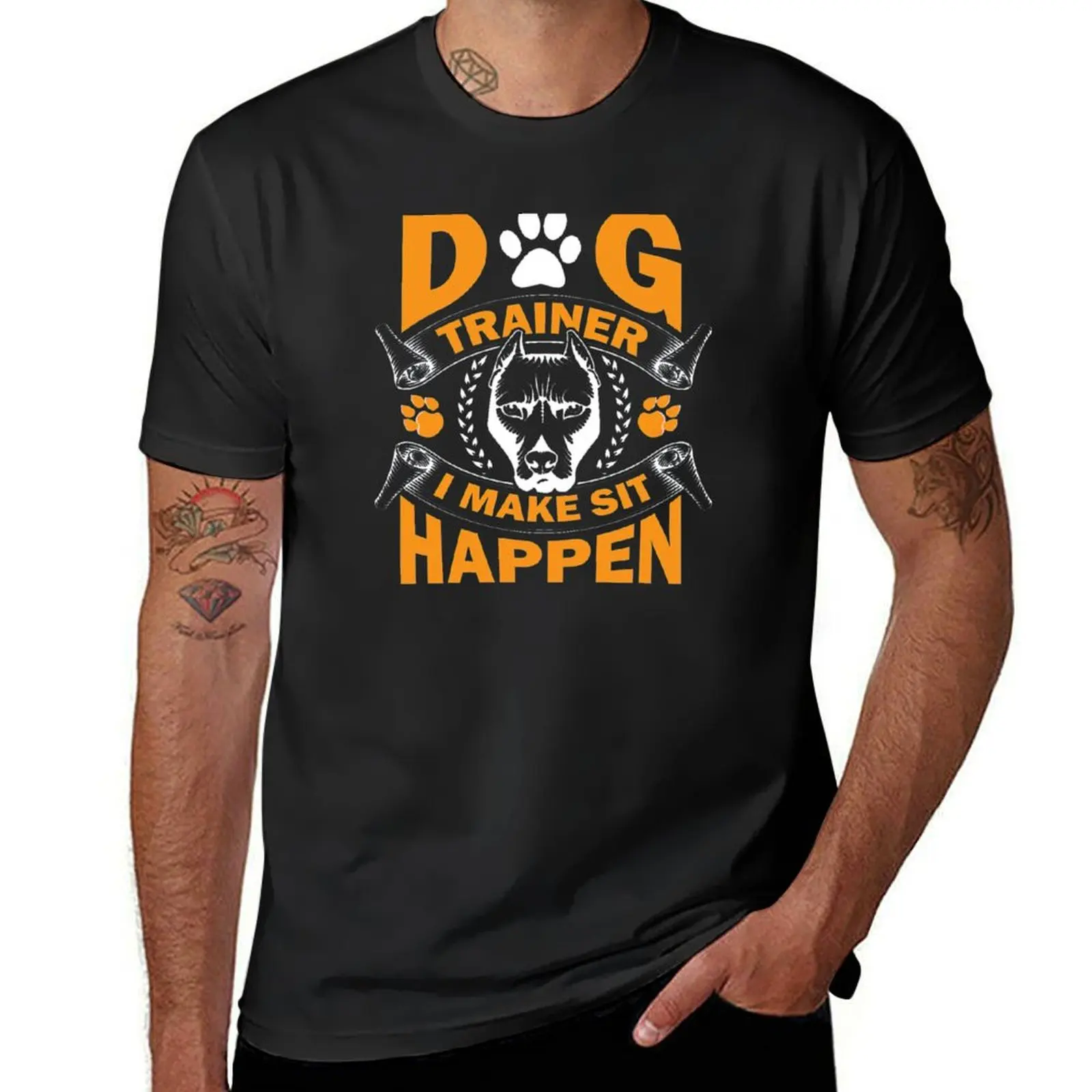 

Dog Trainer, i make sit happen, Dog Trainer T-Shirt oversizeds boys animal print mens graphic t-shirts big and tall