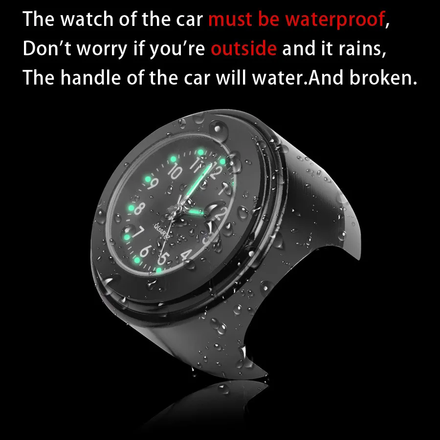 Universal 7/8 Waterproof Chrome Motorcycle Bike Handlebar Mount Quartz Clock Watch Aluminum Luminous Clock Moto Accessories
