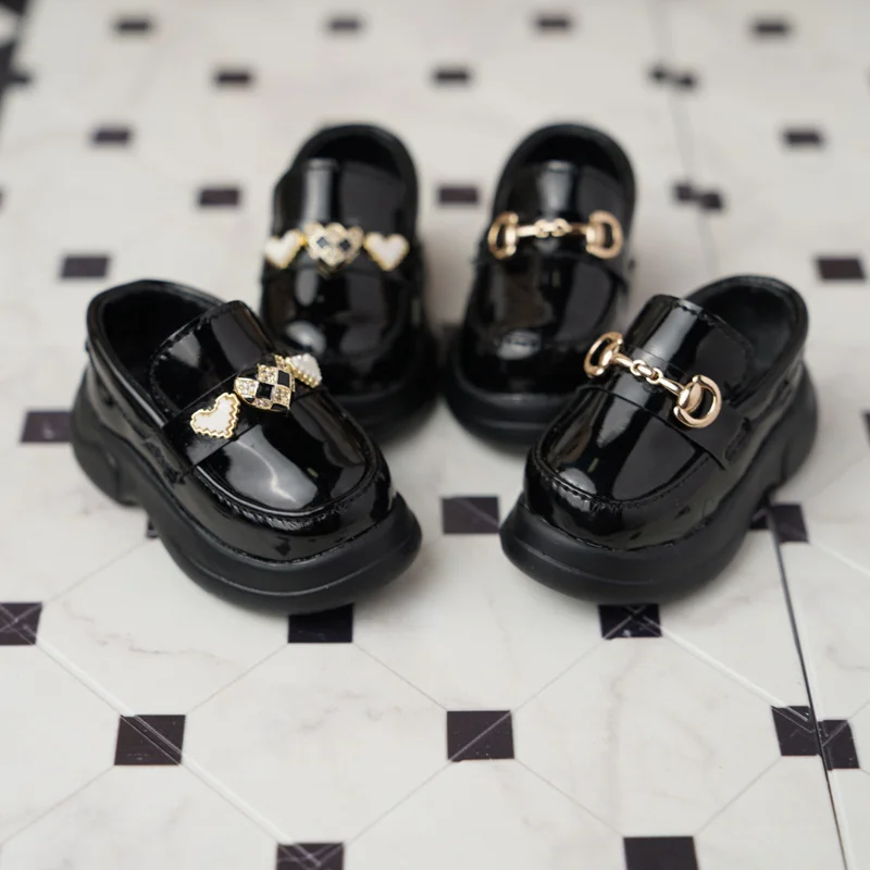 BJD Doll Shoes for 1/4 1/6 BJD MSD MDD YOSD Shoes Puyoo Doll Black White Khaki Shoes Gift Doll Accessories Doll Toy Shoes